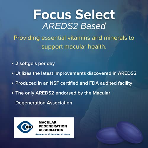 Image of Focus Select AREDS2 Based Eye Vitamin & Focus Multivitamin, Daily Vitamin Variety Pack, Support Overall Health, Eye Vision Supplement Vitamin 90 Day Supply & Flavored Multivitamin Gummy 45 Day Supply