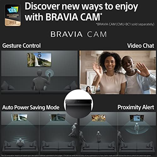 Sony BRAVIA KD-50X80K - 50-inch - LCD - 4K Ultra HD (UHD) - High Dynamic Range (HDR) - Google TV - (Black, 2022 model)