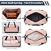 LONALIA Small Gym Bag with Wet Pocket - 14 inch Carry on Mini Duffle Bag Multi Pockets for Weekend Overnight Travel - Nude Pink #1