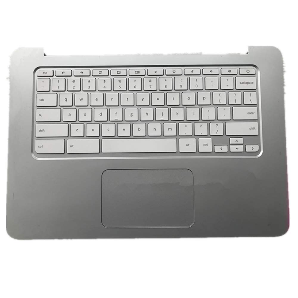 Clavier d'ordinateur portable HP Chromebook 14-X argent, top case C et pavé tactile - 2