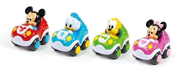 Clementoni - Coche Pull-Back Disney Babies
