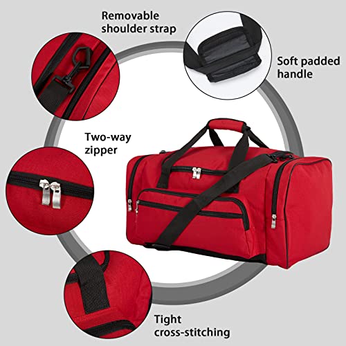Sports Duffel Bag 20 Inch For Travel Gym Red #TOP3