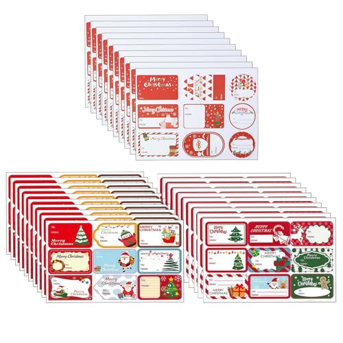 WHGHG 270 étiquettes cadeaux noël autocollantes...