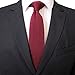 Secdtie Men Wine Red Fashion Jacquard Silk Tie Best Mens Necktie Gift for BF Dad
