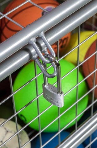 Großer Ballwagen mit Deckel, 1.180x662x858mm LxBxH