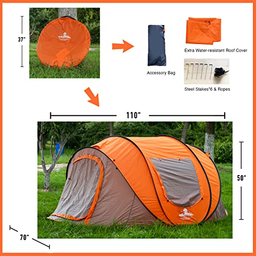 Carpa instantánea dome para 6 personas miniatura 2