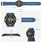 GOLDEN HOUR Ultra-Thin Minimalist Sports Waterproof Digital Watches Men with Wide-Angle Display Rubber Strap Wrist Watch for Men Women - Image 4