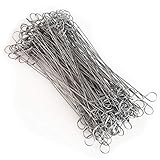 passend für Drillapparate Windhager Drahtverschlüsse für Drilldraht, Drahtsackverschlüsse, Betondraht Drillbinder, mit Ösen, 150 Stück, 16 cm, verzinkt, 07067