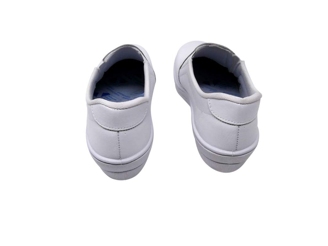 Zapatos/Piel/Mujer/Cuña 3cm/Cierre elástico/Colores Marino/Blanco