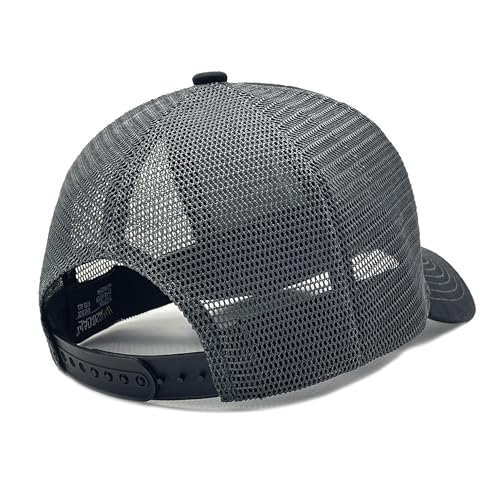 Image of Unisex Pride Trucker Hat, LGBT Rainbow Stripes Embroidered Baseball Cap, Adjustable Snapback Mesh Hat for Men Women