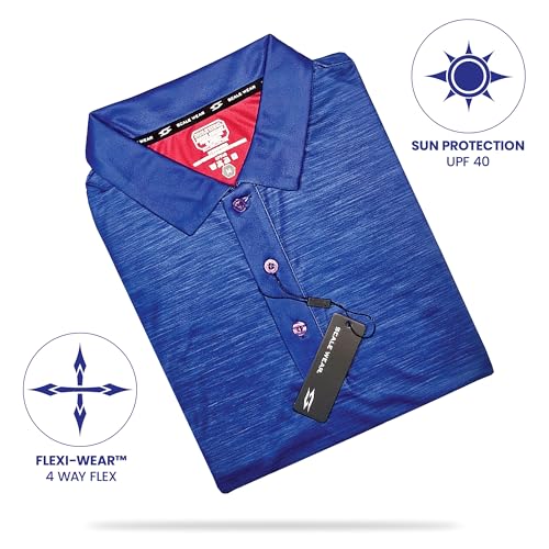 Image of Patriotic USA Golf Polo Shirt - Men's Performance Short Sleeve Moisture Quick Dry Fit Athletic Veteran UPF Stretch Casual Fun