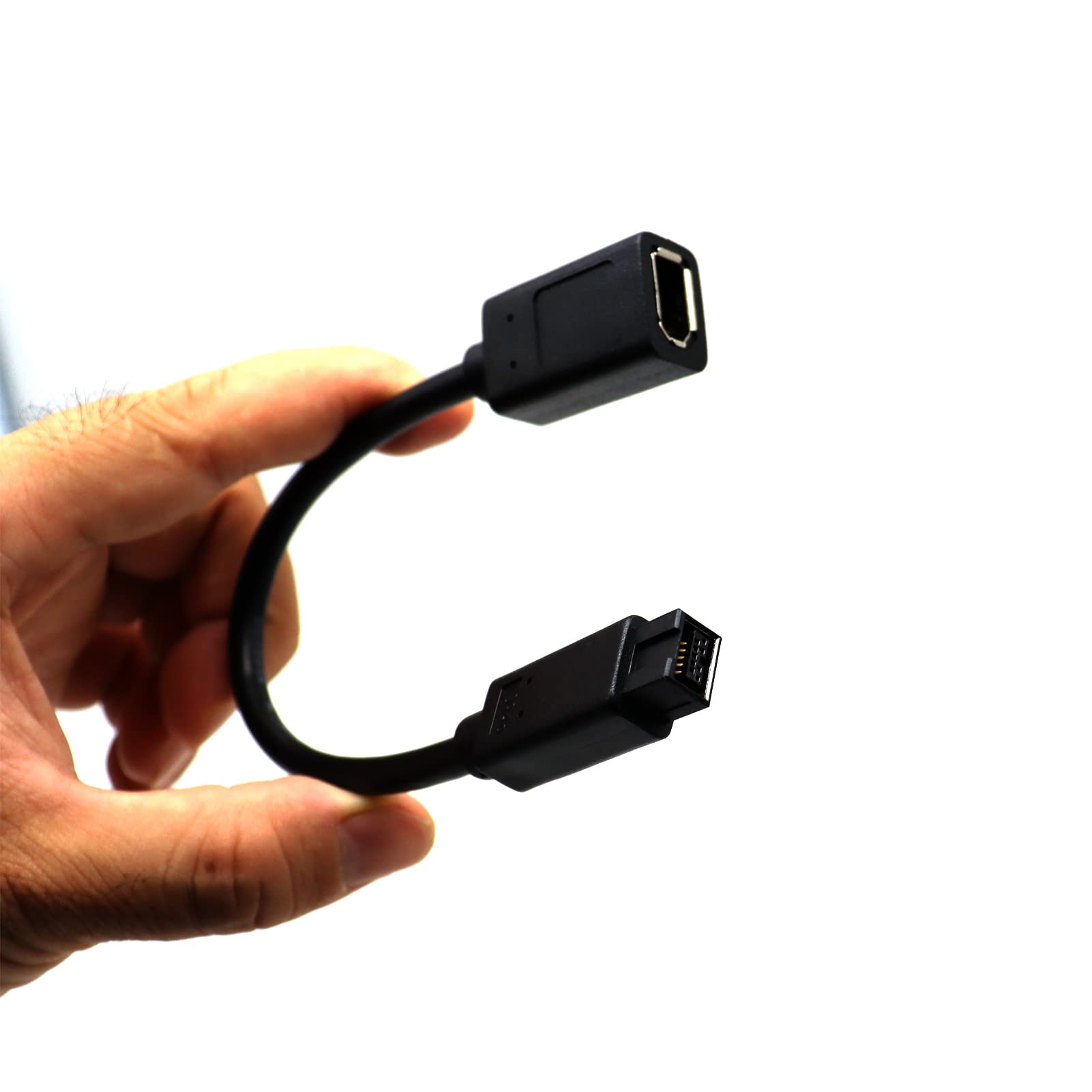 Firewire 800 a Firewire 400 IEEE 1394B 9-Pin a 6-Pin macho a hembra Cable para impresora PC Cámara digital (9-6) 5