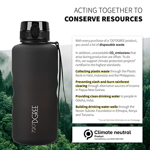 Image of 720DGREE Water Bottle 2l inchuberBottle inch softTouch +Sieve - BPA-Free, Leakproof, Reusable Drinking Bottle - XXL Sports Bottle for all Day Hydration, Gym, Fitness, Office, University, Hiking, Travel