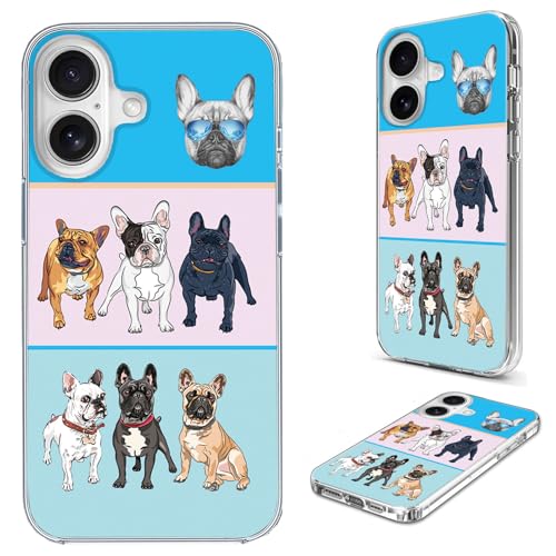 AKORAVO iPhone 16 �P�[�X ���f�B�[�X �K�[���Y �����Y ���S�ی� �ϏՌ� �\�t�g TPU �N���A �X���� �g�ѓd�b�J�o�[�P�[�X iPhone 16 6.1�p�A�N�[���Ȗ��� ���� �y�b�g �� �q�� �t�����`�u���h�b�O �s���N