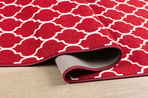 Serdim Rugs Washable Door Mat Kitchen Mats Non Slip Trellis Design Hall Runner- Indoor Door Mat - Image 3