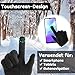Lvefyti Winterhandschuhe Damen,Touchscreen Reithandschuhe Damen,Dicke Warm Samtfutter Motorrad Handschuhe Fausthandschuhe,Winddicht Winterhandschuhe für Skifahren Radfahren Wandern Laufen(Schwarz)
