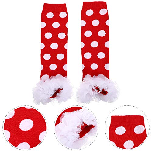 Baby Leg Socks Baby Leg Warmers Girls Knee High Socks Long Newborn Girl Kids Knit Red Long Kids3