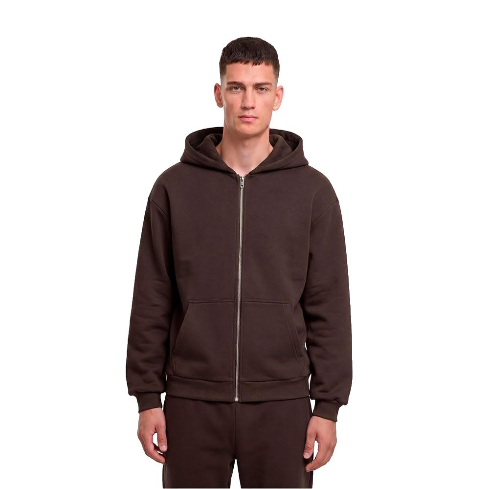 Urban Classics TB7284 Bluza na zamek błyskawiczny 2XL brązowa