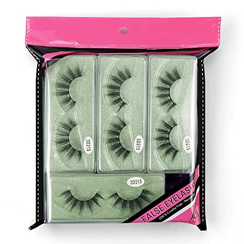 Magefy Eyelashes 12 Pairs 1 Style Lashes Wholesale, Natural Look Faux Mink False Lashes Pack, Handmade Reusable Soft Fake Eyelashes (3D215) #TOP6
