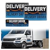 3PCS Delivery Driver Magnet for Car,2 Sizes of Magnetic Delivery Driver Sign with Reflective Design,Reusable Deliveries Sign for Car as Deliveries Drivers Essentials