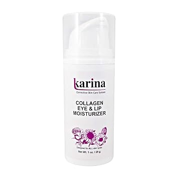 Karina Skincare Collagen Eye & Lip Cream, 1 oz Hydrates & Supports Delicate Skin Around Eyes and Lips With Hyaluronic Acid & Aloe Vera Suitable for All Skin Types