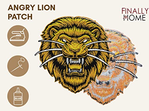 Finally Home Angry Leone Toppa termoadesiva |