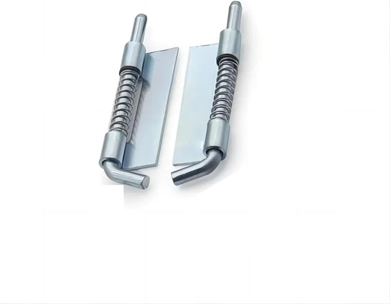 1Pcs Iron/304 Stainless Steel Spring Latch Hinge for Furniture and Cabinets - Versatile Hinges(1PCS-Iron Left-Hole)