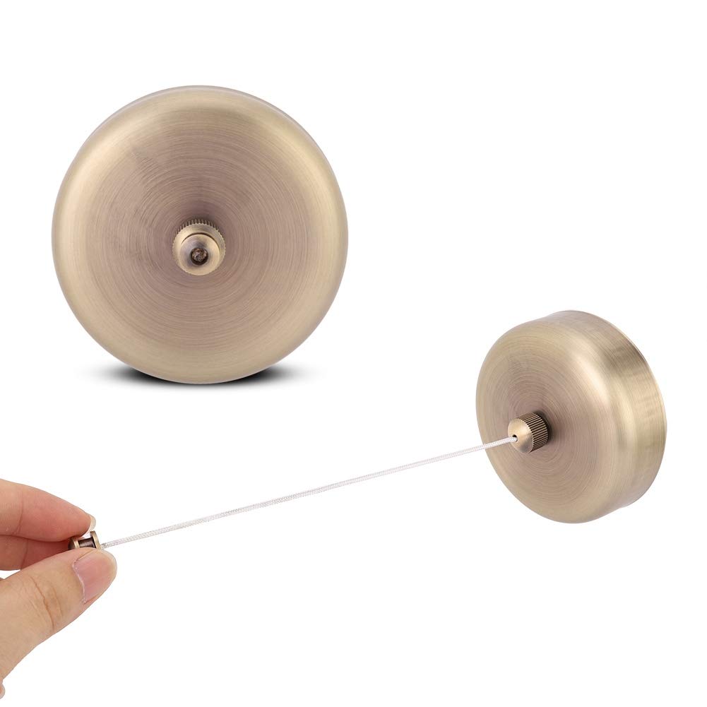 Jelquix 304 Stainless Steel Wall Mounted Clothesline Telescopic Drying Rope Convenient for Home Use Bathroom Balcony (Antique Brass Color)