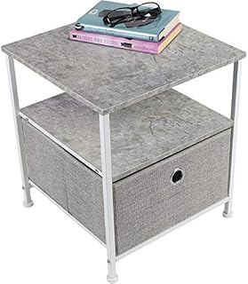 Sorbus Nightstand 1-Drawer Shelf Storage- Bedside Furniture & Accent End Table Chest