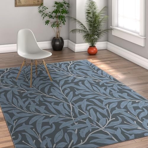 Carpette lavable feuilles de saule pour décorer un café