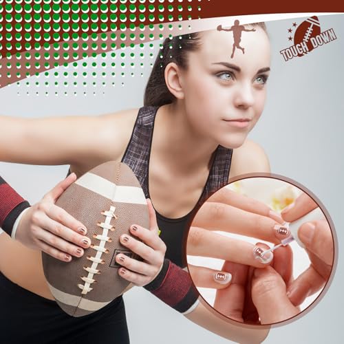 Image of Weysat 30g Mini Football Polymer Clay Slices 0.2 Inch Tiny Clay Football Pieces Sports Sprinkles Ball Confetti for Clips Nail Art DIY Craft Party Decoration Favors for Team Sports Lover