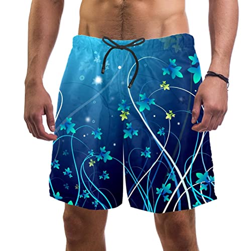 Maillots de bain hommes short de plage floral JDEZ respirant léger