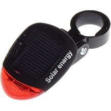Night Riding Warning Led Light Mountain Bike Rear Lamp Solar Power Rechargeable Bike Taillight Outdoor Cycling Equipment Tail Light