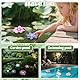6 Stück LED Schwimmende Blumen,Künstliche Seerosen Schwimmende Laterne,Schwimmende Blumen,schwimmend Lotusblüten,Lotusblüte Wasserlilie,für Garten Teich Terrasse, Outdoor-Dekoration,Warmweiß