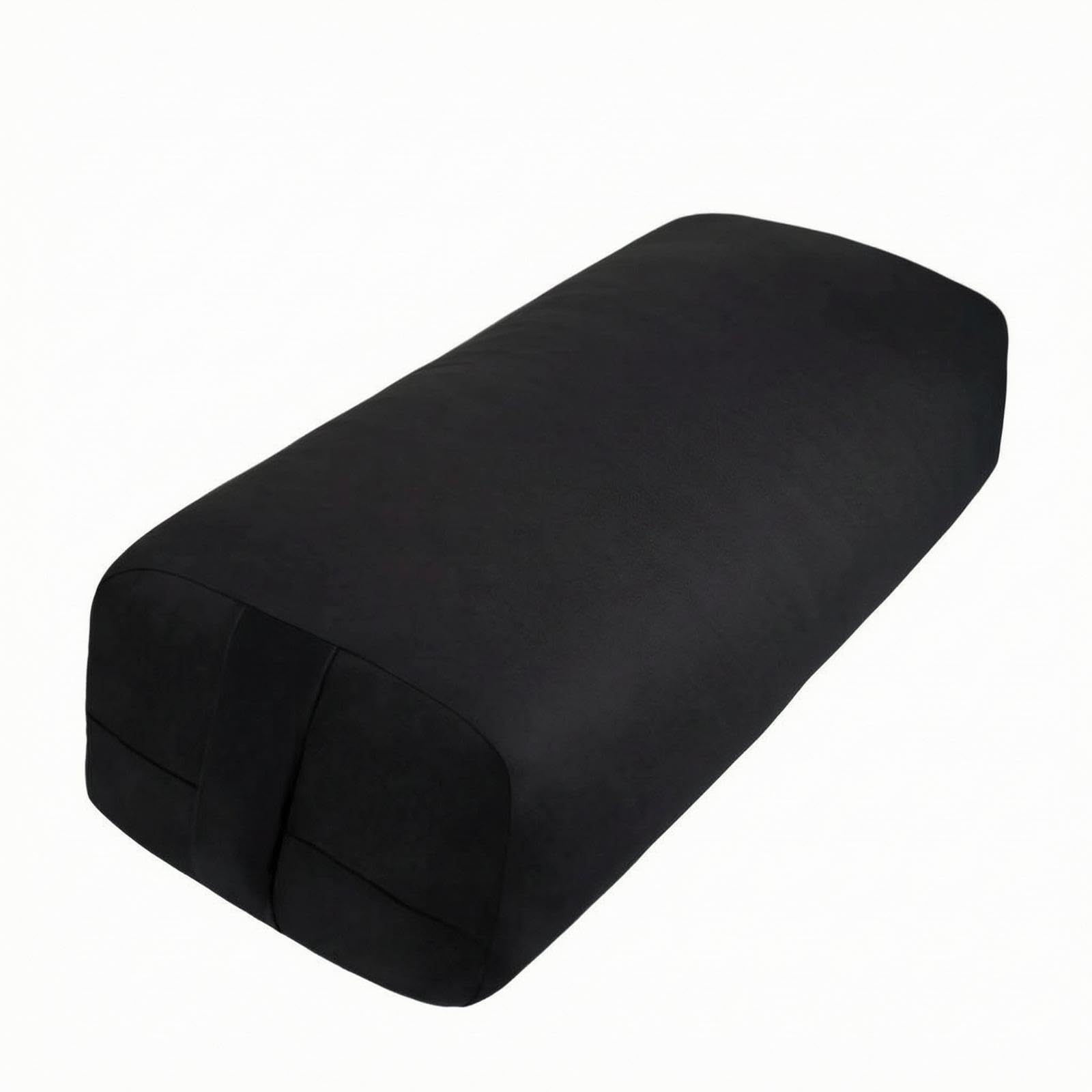 calandis supportive rectangular meditation pillow smooth cloth cover, meditation bolster, soft cushioned fill