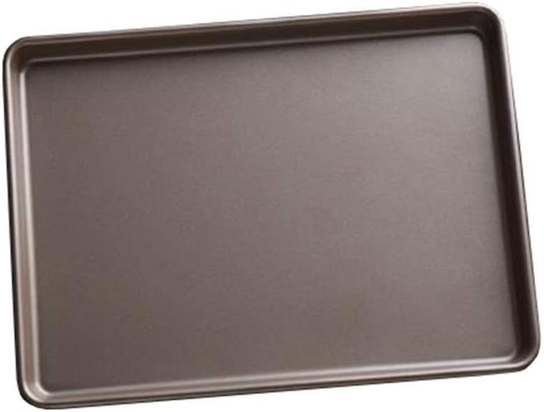 Baking Dish, Rectangle Muffin Baking Dish Not Sticky Oven Tray Make Cookies Cake Roll Pie Bread (Size : 39.7×27×2.4cm)
