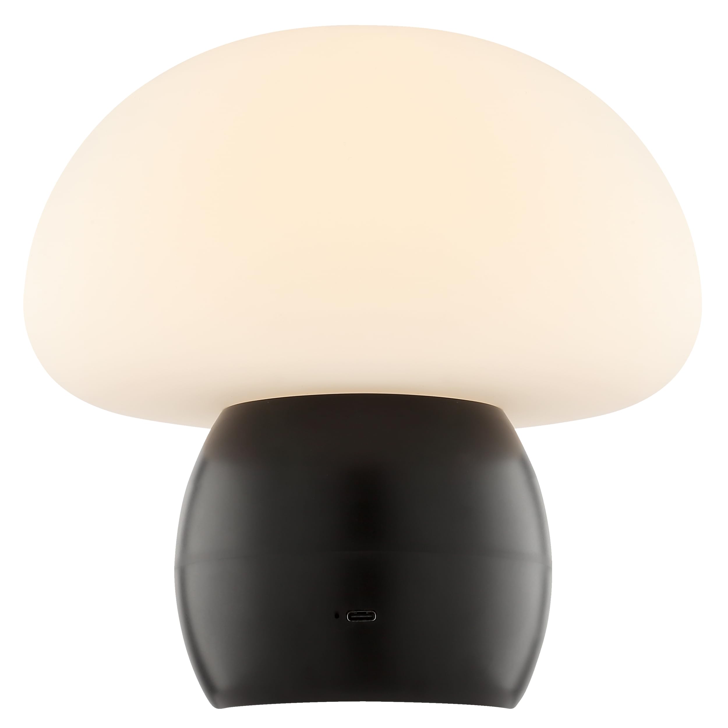 Lightbox LED Tischleuchte, 230 Lumen, 2700 Kelvin, Ø 22 cm, Höhe 22 cm, | LED Tischleuchte, 230 Lumen, 2700 Kelvin, Ø 22 cm, Höhe 22 cm, 3-stufig dimmbar per Touch, Wireless Charging, USB,