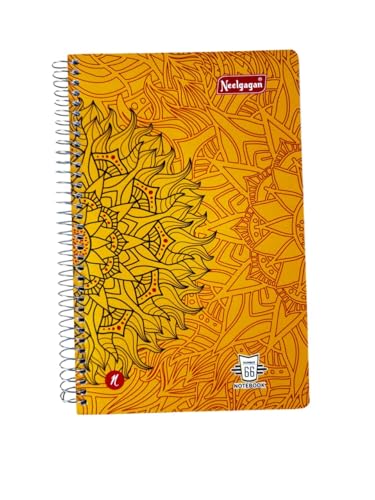 NEELGAGAN Spiral Notebook No. 66, 80 Pages, (14.5cm x 22.5cm) (Pack of 5)