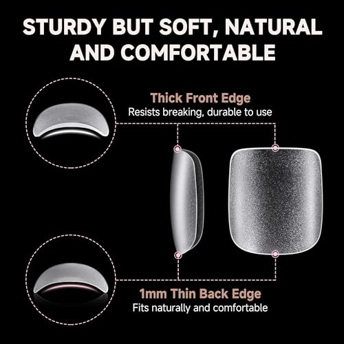 Image of UNA GELLA Toe Nail Tips 504Pcs - Full Cover Matte Squavol Toe Nails Soft Gel Pre-file Gel Toe Nail Tips For Toe Nail Extensions Home DIY Nail Salon Soak Off 15 Sizes
