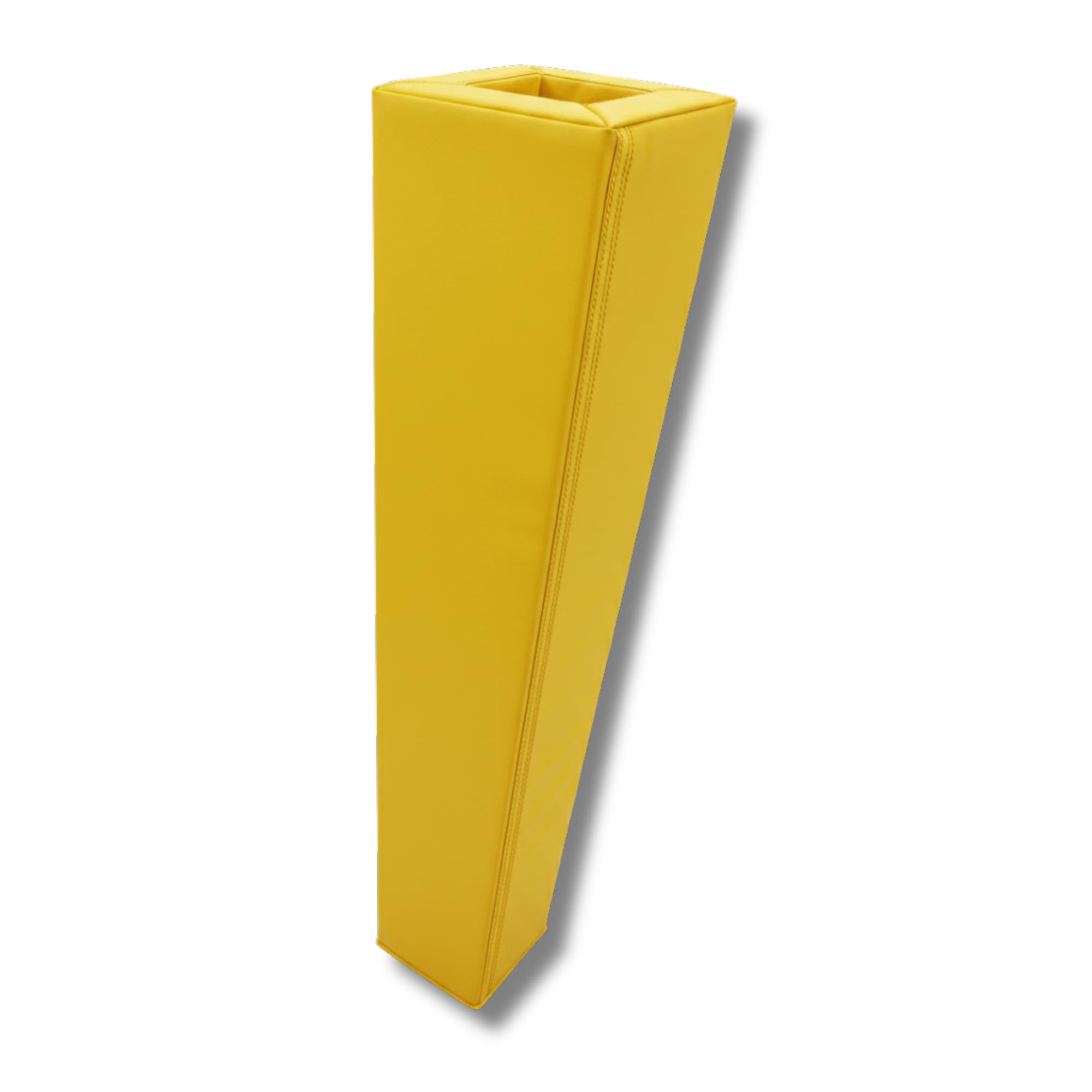 Safety-Pads - Yellow Square Foam Pole Pad - 15x180cm - Football, Rugby & Basketball - Impact Protection - Garage, Car Park & Playground