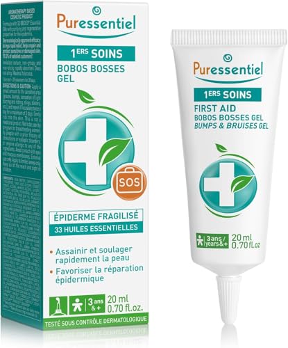 Gel Bobos Bosses Puressentiel pour calmer la douleur des chocs et nettoyer la peau naturellement