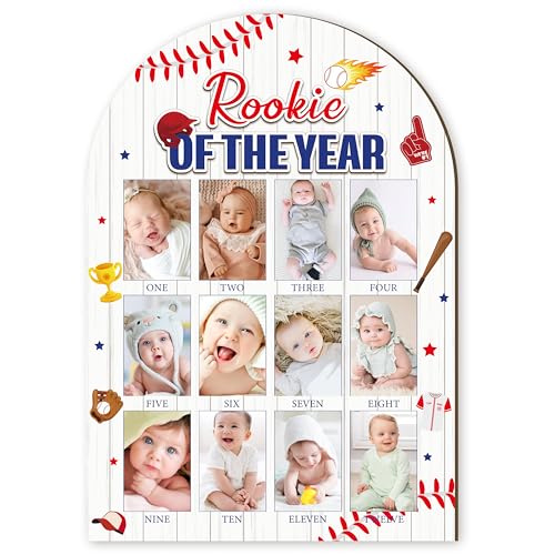 R HORSE Baby 1st Year 3D Baseball Photo Frame Board