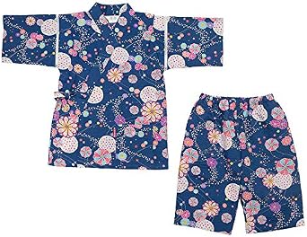 WATANOSATO Ripple Jinbei Made in Kurume Japan Baby-Girls Size Kimono-Style