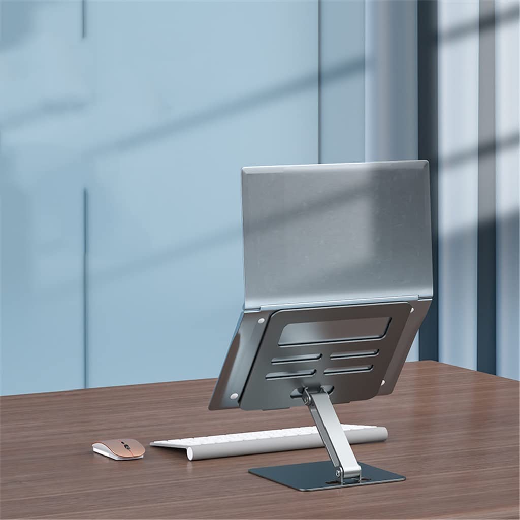 Soporte para computadora portátil, aleación de aluminio, plegable, portátil, aumento de disipación de calor