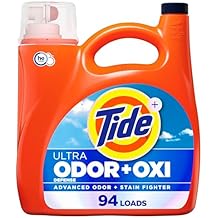 Tide Ultra Odor Defense Plus Oxi Liquid Laundry Detergent, 132 fl oz, 94 Loads, Advanced Odor and Stain Fighting Laundry Detergent Liquid