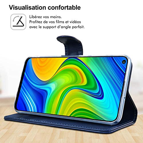 Étui de Protection Xiaomi Redmi Note 9 Simili cuir Rabat - vue 4