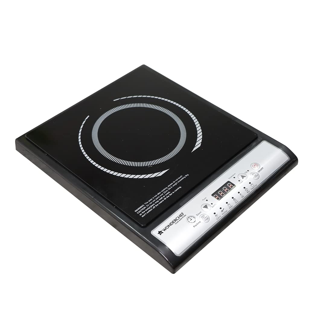 Wonderchef Torino Induction Cooktop with 11 Pre-set Cooking Menus|2000 Watt Induction Cooktop| Eco-friendly IGBT Technology| LCD Digital Panel | Smart Touch Buttons|2 Year Warranty-image-15