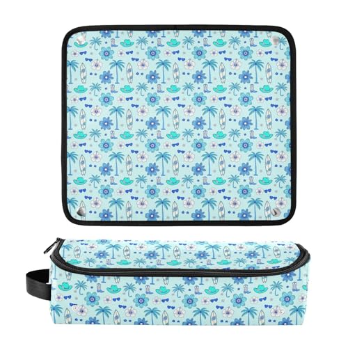 Bolso de viaje para herramientas de cabello y alfombra resistente al calor con cremallera, organizador para planchas, rizadores y secadores miniatura 3