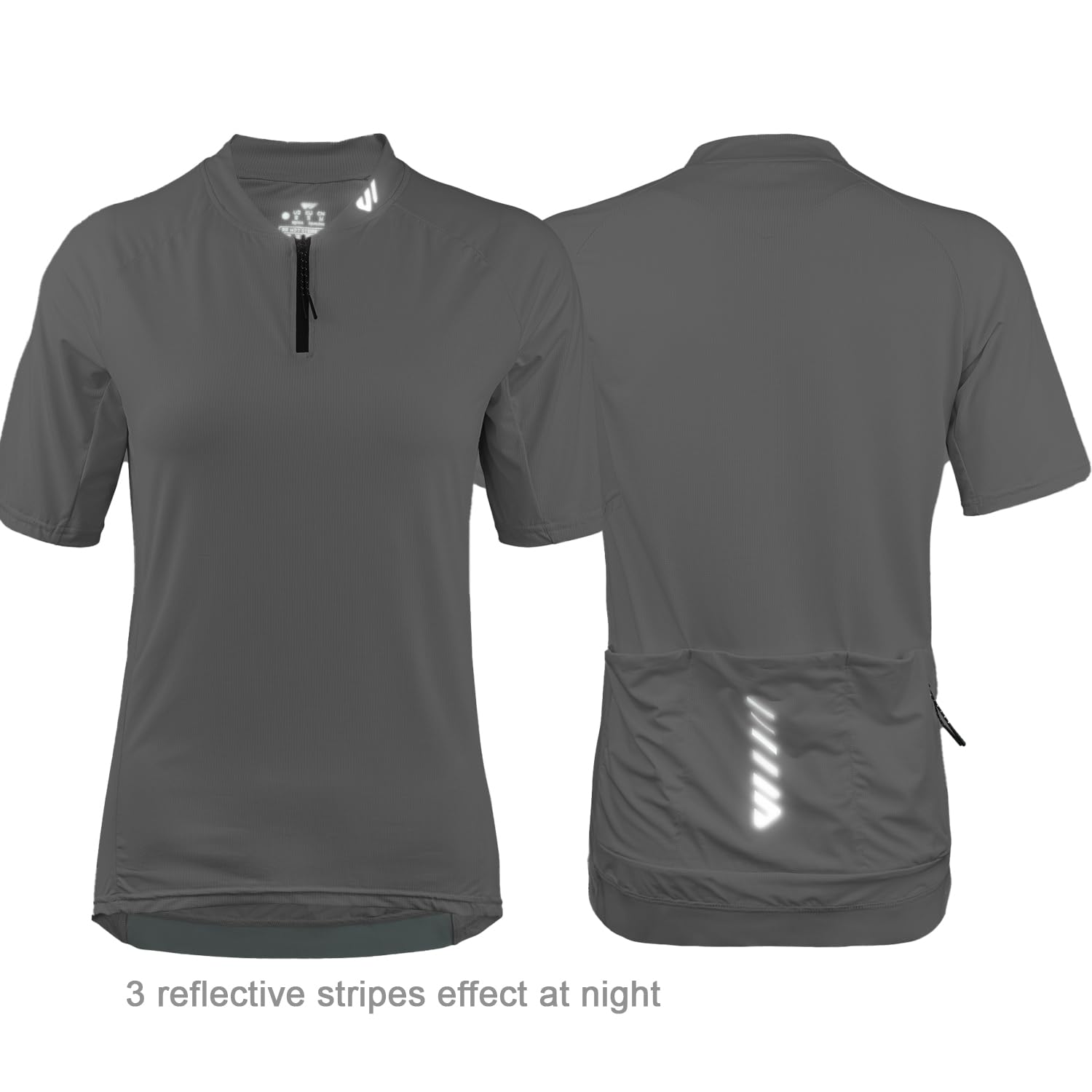 Wulibike Maillot de cyclisme à manches longues pour femme - Respirant - Haute élasticité - 4 poches