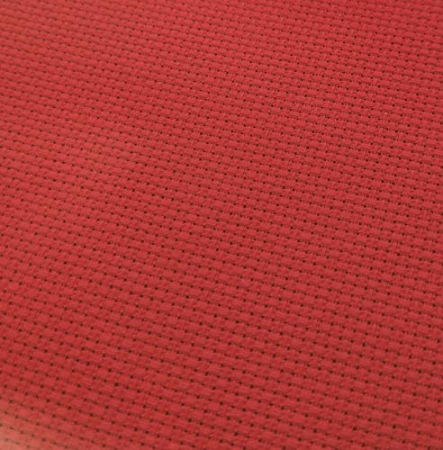 Image of 59 inch x 1 Yard 14ct Counted Cotton Aida Cloth Cross Stitch Fabric (Red)